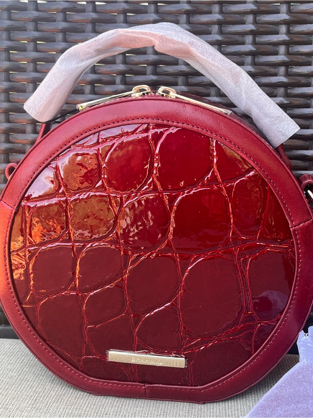 NWT Brahmin LANE in RED CLAUDINE Crossbody Bag